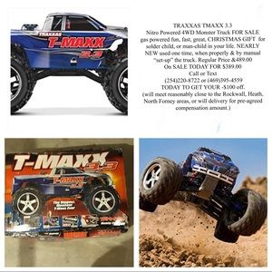 NWOT TRAXXAS TMAXX 3.3 4x4 Monster Truck SALE!